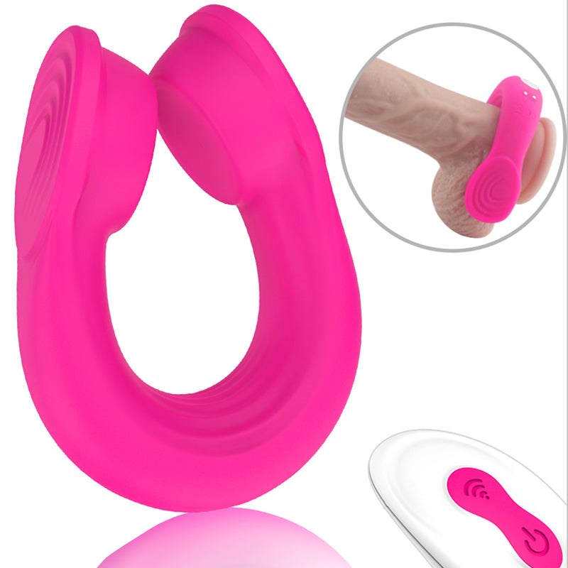 S-Hande Headset Multi Functions Vibrating Cock Ring Pink - - Vibrating Cock Rings