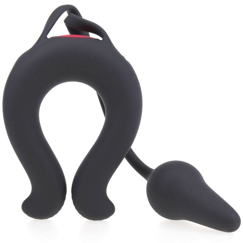 S-Hande Nicole Vibrating Cock Ring With Anal Plug - - Vibrating Cock Rings