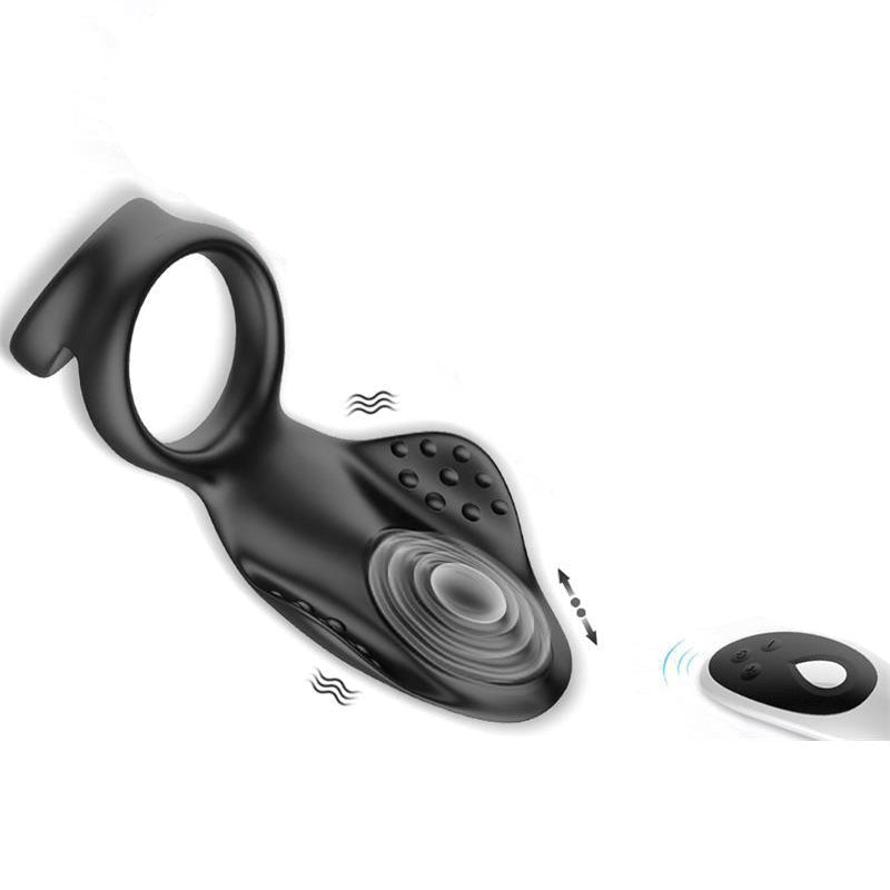 BDStyle 10 Functions Rechargeable Silicone Dual Penis Ring - - Vibrating Cock Rings