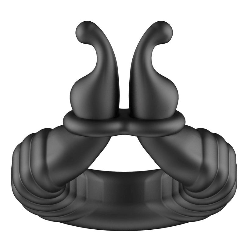 BDStyle Snails 10 Functions Vibrating Dual Penis Ring - - Vibrating Cock Rings