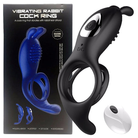 BDStyle 9 Functions Vibrating Rabbit Cock Ring - Vibrating Cock Rings