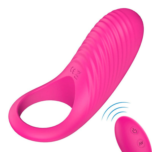 S-Hande Himan Male Vibration Cock Ring Rose - Vibrating Cock Rings