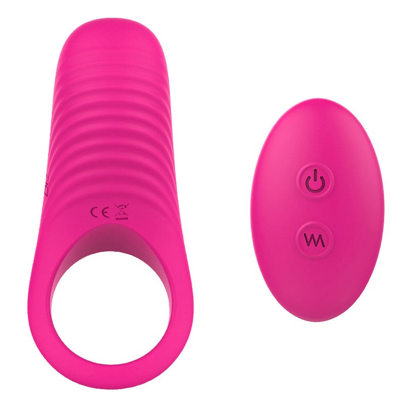 S-Hande Himan Male Vibration Cock Ring Rose - Vibrating Cock Rings