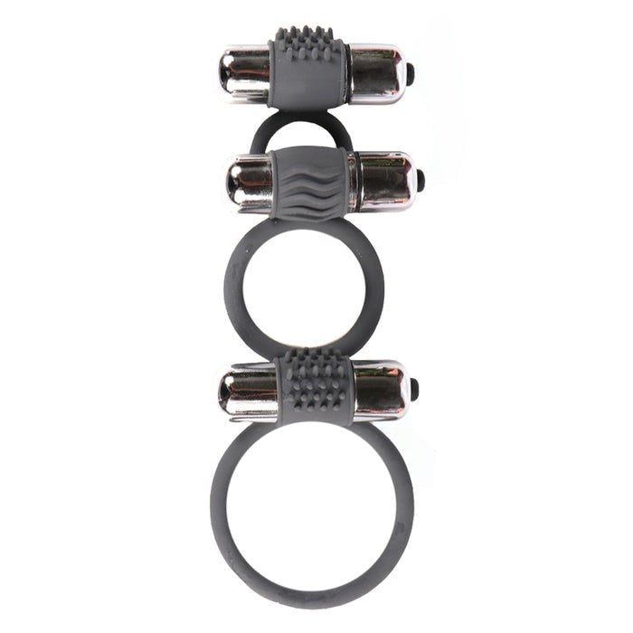 BDStyle Three Ring 7 Model Vibration Cock Ring - - Vibrating Cock Rings