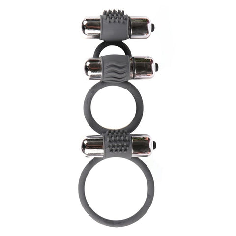 BDStyle Three Ring 7 Model Vibration Cock Ring - Vibrating Cock Rings