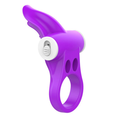 BDStyle Tongue Shaped Multi Functions Mens Vibrating Cock Ring - Vibrating Cock Rings