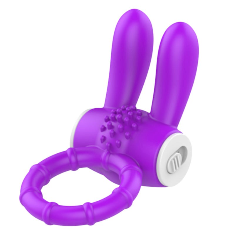 BDStyle Rabbit Ear Multi Functions Vibrating Cock Ring - - Vibrating Cock Rings