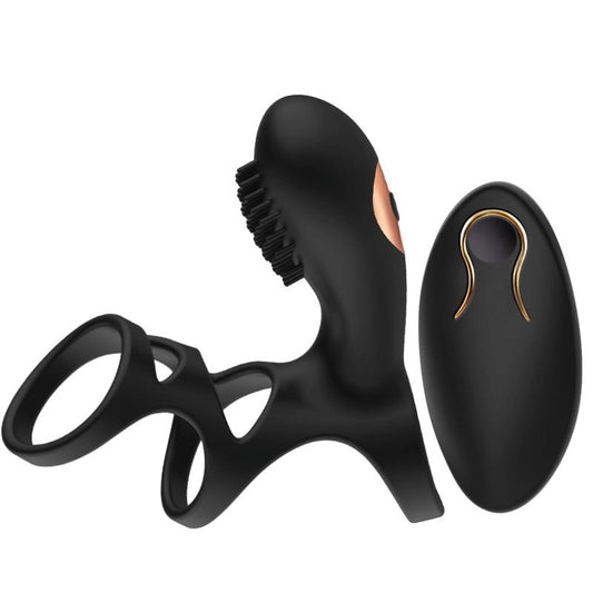 Mannuo Kayla 10 Functions Vibrating Mens Penis Ring - Vibrating Cock Rings