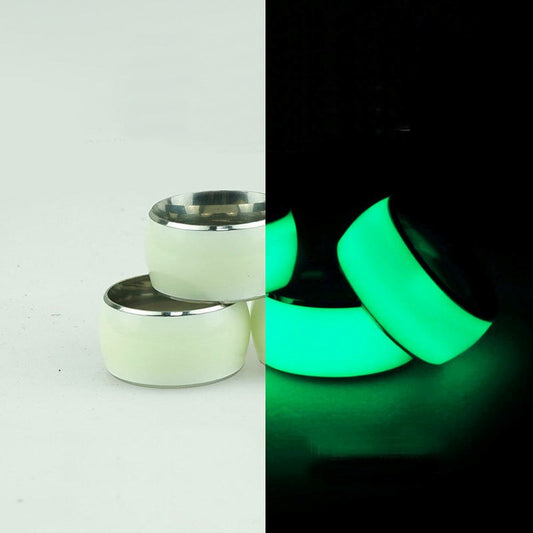 BDStyle Luminous Stainless Steel Mens Cock Ring - Steel Cock Rings