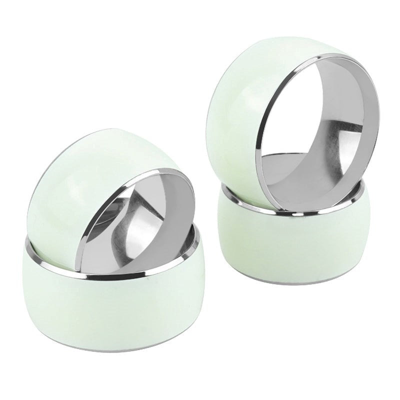 BDStyle Luminous Stainless Steel Mens Cock Ring - - Steel Cock Rings