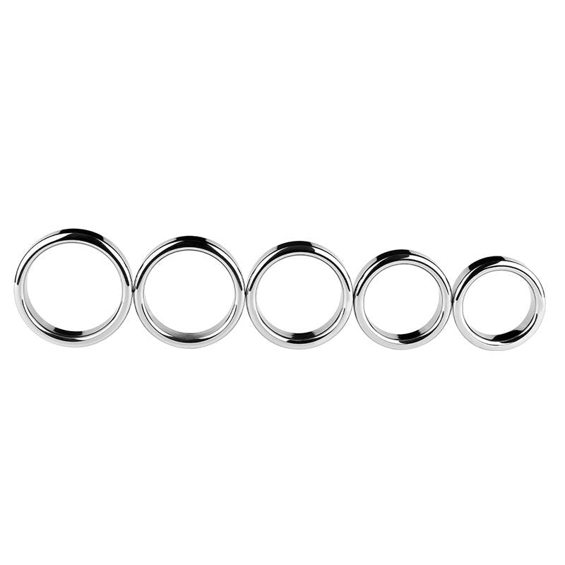 BDStyle Chrome Stainless Steel Mens Cock Ring 1.5cm Height - - Steel Cock Rings