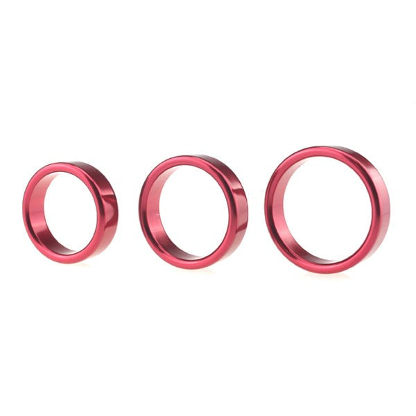 BDStyle Colorful Aluminum Erection Enhancer Cock Ring Small - - Steel Cock Rings