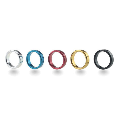 BDStyle Colorful Erection Enhancer Aluminum Cock Ring Large - Steel Cock Rings