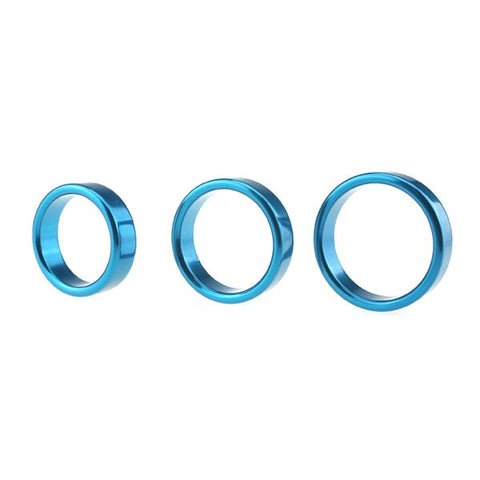 BDStyle Colorful Erection Enhancer Aluminum Cock Ring Large - Steel Cock Rings