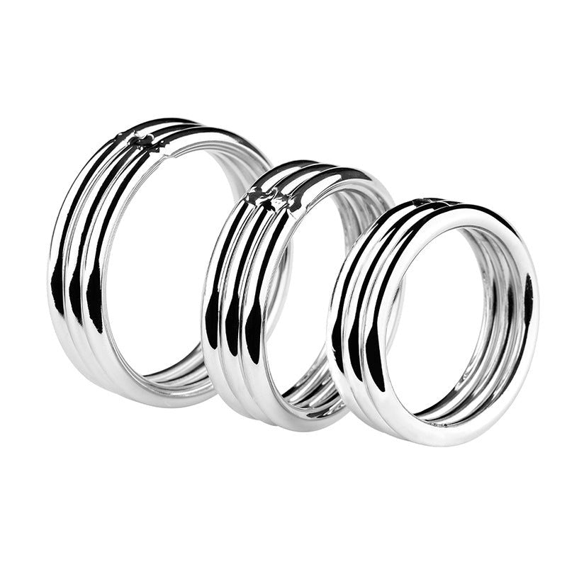 BDStyle Echo Stainless Steel Mens Cock Ring - - Steel Cock Rings