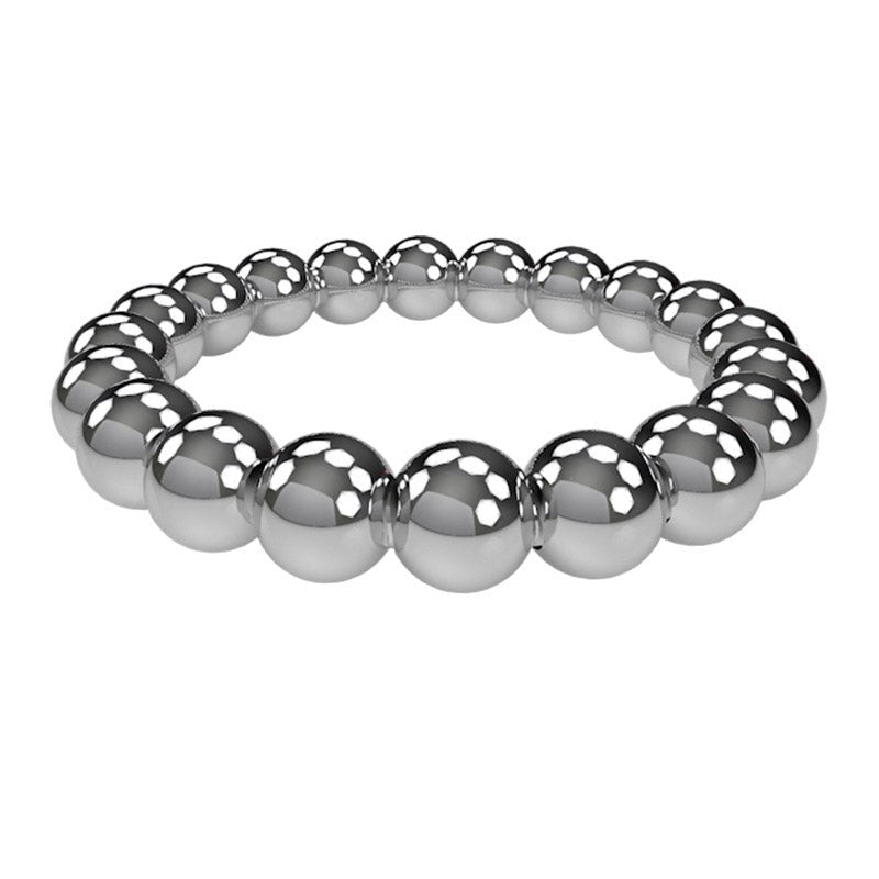 BDStyle Meridian Stainless Steel Mens Beaded Cock Rings - - Steel Cock Rings