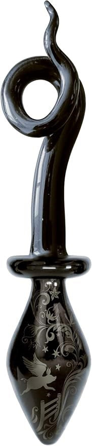 Icon Brands Fashionistas Glass Pig Tail Butt Plug Small - Butt Plugs