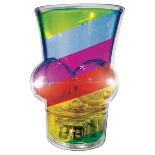 Hot Production Rainbow Delight LED Boobie Shaped Shot Glass - Party Gifts and Novelties