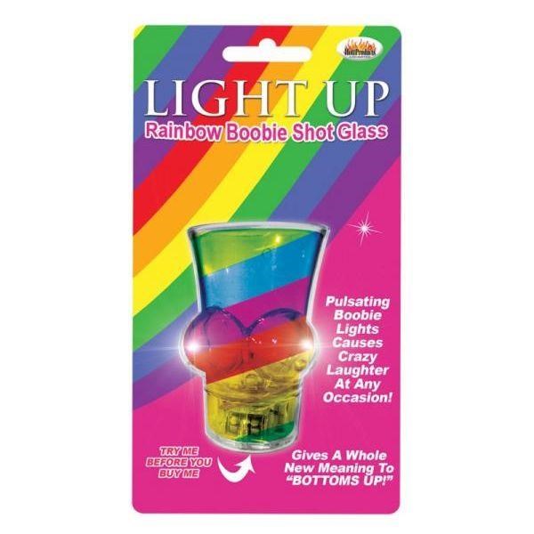 Hot Production Rainbow Delight LED Boobie Shaped Shot Glass - - Party Gifts and Novelties