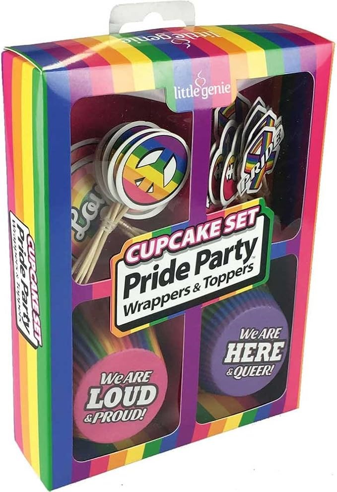 Little Genie Productions Adult Pride Party Cup Cake Set - - Party Gifts and Novelties