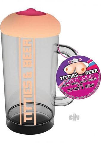 Titties and Beer Boobie Shape Party Mug - Party Gifts and Novelties
