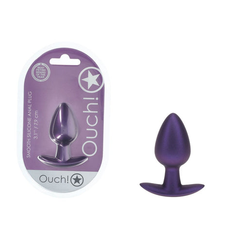 Shots OUCH! Metallic 7.9 cm Medium Waterproof Butt Plug - Butt Plugs