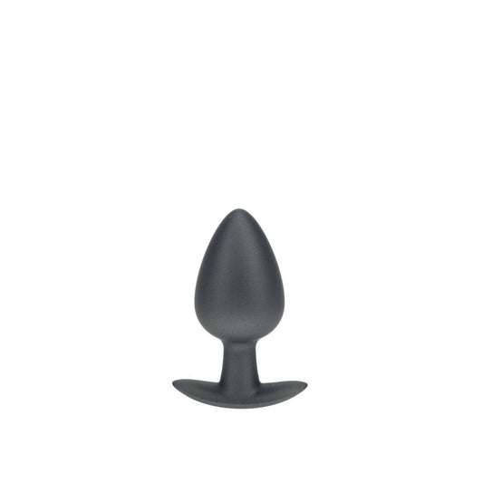 Shots OUCH! 8.9 cm Large Metallic and Soft Silicone Anal Plug - Butt Plugs