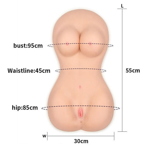 Lovetoy Feel Me Bare Lifesize Mega Male Masturbator - Masturbators and Strokers