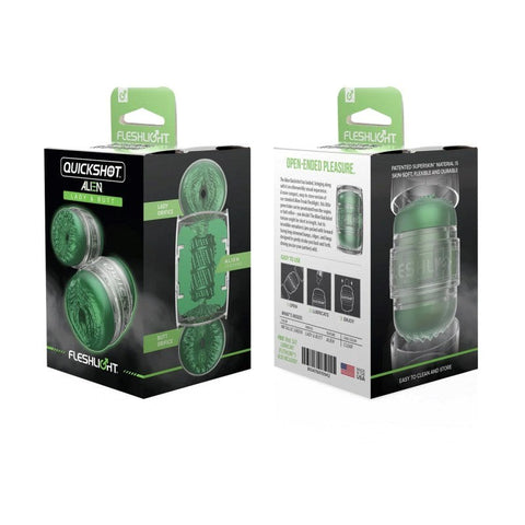 Fleshlight Quickshot Alien Green Metallic Lady and Butt Male Masturbator - Fleshlight Male Masturbators