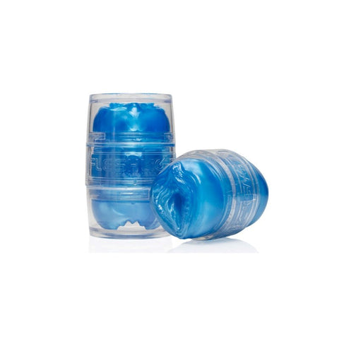 Fleshlight Quickshot Alien Blue Metallic Mouth and Butt Mens Masturbator - Fleshlight Male Masturbators