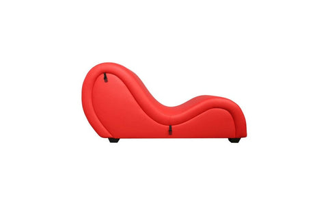 Daytona Kama Sutra Mebon Chaise Love Lounge Red With Black Pillows - Sex Furniture