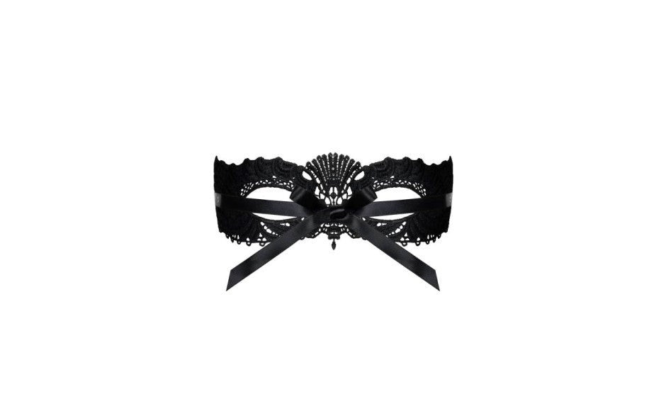 Obsessive A700 Black Sexy Eye Mask with Ribbon Tie - - Masks And Blindfolds