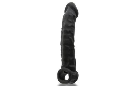 OxBalls Muscle Ripped Inner Ribbed Velvet Smooth Cock Sheath Night Edition - Penis Sleeves and Extenders