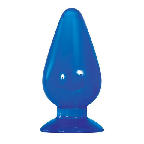 Adam And Eve Big Blue Jelly Backdoor Butt Plug Playset 3 Sizes - Butt Plugs