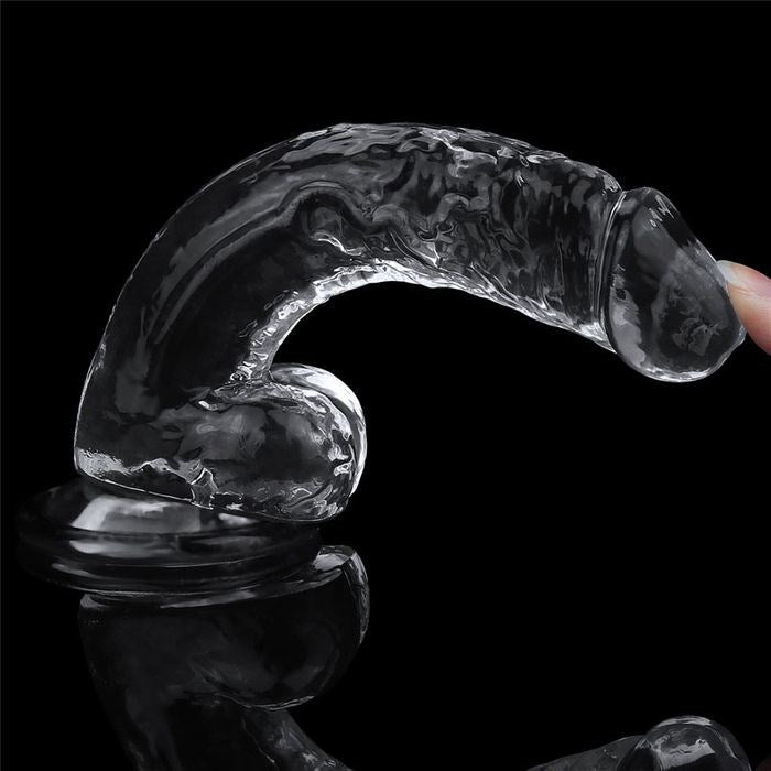 Lovetoy Flawless Suction Cup Base Realistic Dildo 19cm Clear - Realistic Dildos