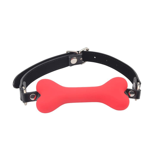 Behave Doggie Bone Adjustable BDSM Play Bit Gag - Bondage Gags and Bits