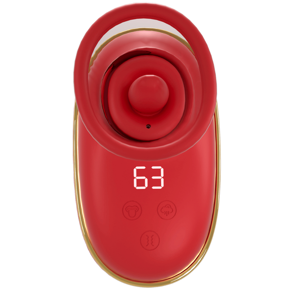Amovibe Vortex Sucking & Licking Clitoral Stimulator Red - Clit Ticklers and Pulsators