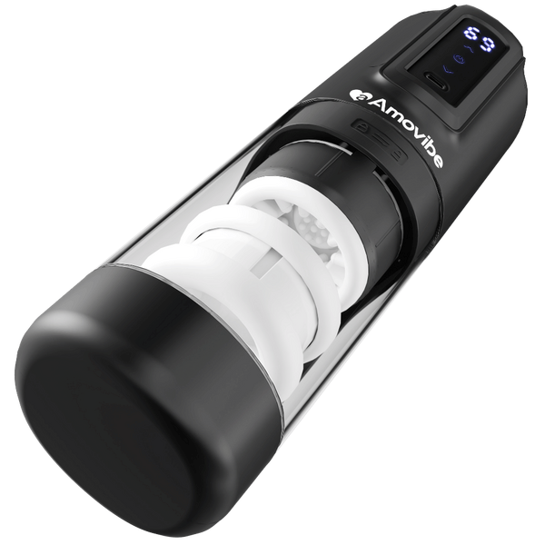 Amovibe Porsha Rechargeable Automatic Male Masturbator - - Masturbators and Strokers