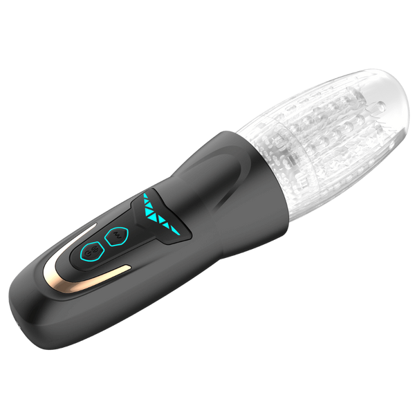 Amovibe Dragon Pro Rechargeable Rotating Male Masturbator Black - - Masturbators and Strokers