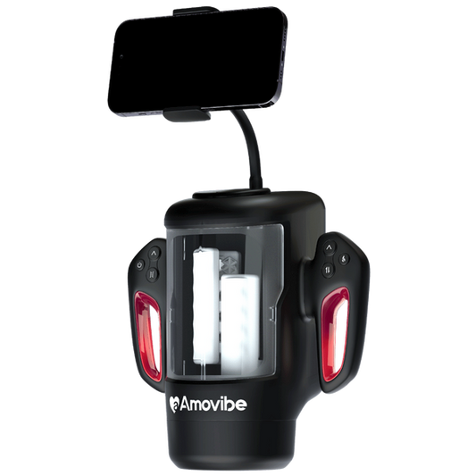 Amovibe Game King Rubbing Rechargeable Male Masturbator Black - Masturbators and Strokers