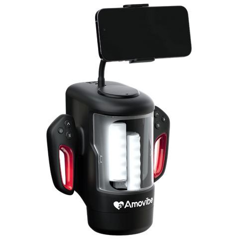Amovibe Game King Rubbing Rechargeable Male Masturbator Black - Masturbators and Strokers