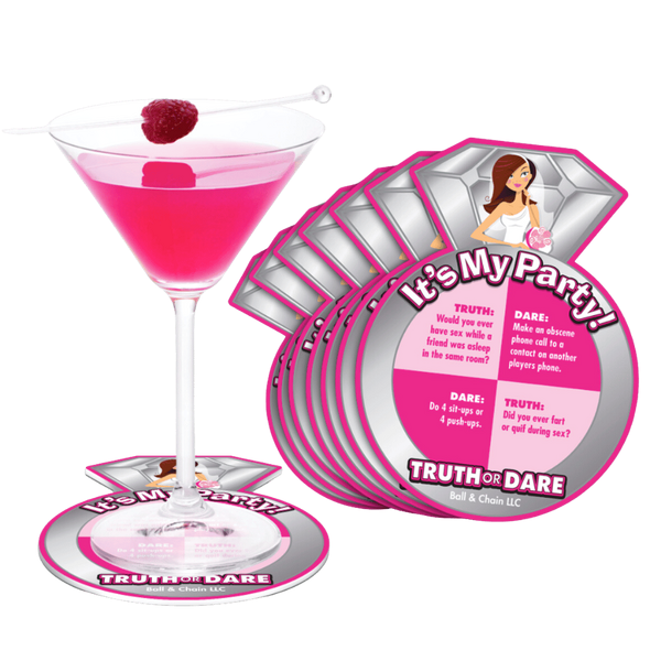 Bride To Be Truth or Dare Novelty Coaster - Party Gifts and Novelties