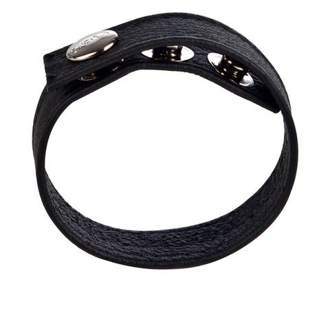 Colt Adjustable 3 Snap Leather Strap Cock Ring - Cock Rings