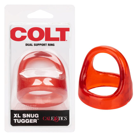 Colt Xl Snug Tugger Stretchy Mens Cock Ring Red - Stretchy Cock Rings