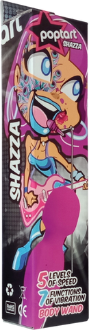Poptart Shazza Rechargeable Vibrating Body Wand Massager Purple - Body Wands