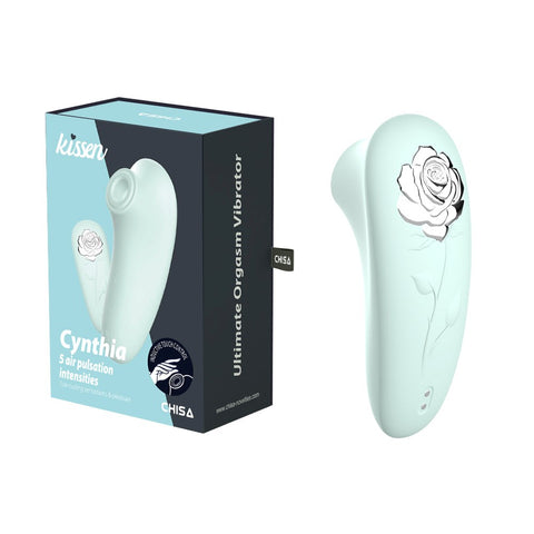 Kissen Cynthia 5 Function Clitoral Vibrator Sky Blue - Clit Ticklers and Pulsators