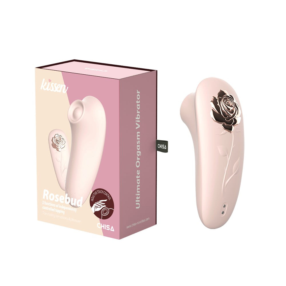 Kissen Rosebud Waterproof Clitoral Massager Pink - - Clit Ticklers and Pulsators