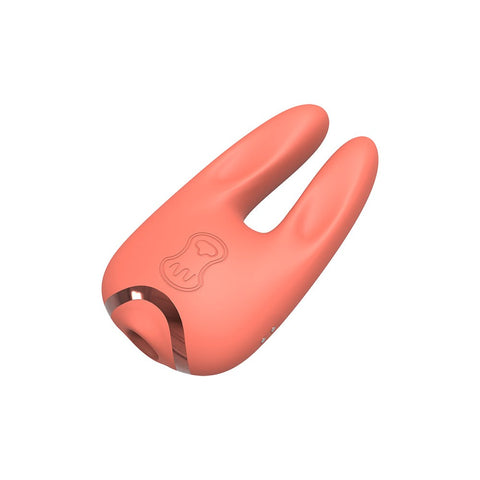 Kissen Bloom 5 Suction & 8 Vibration Clitoral Massager Peach - Clit Ticklers and Pulsators