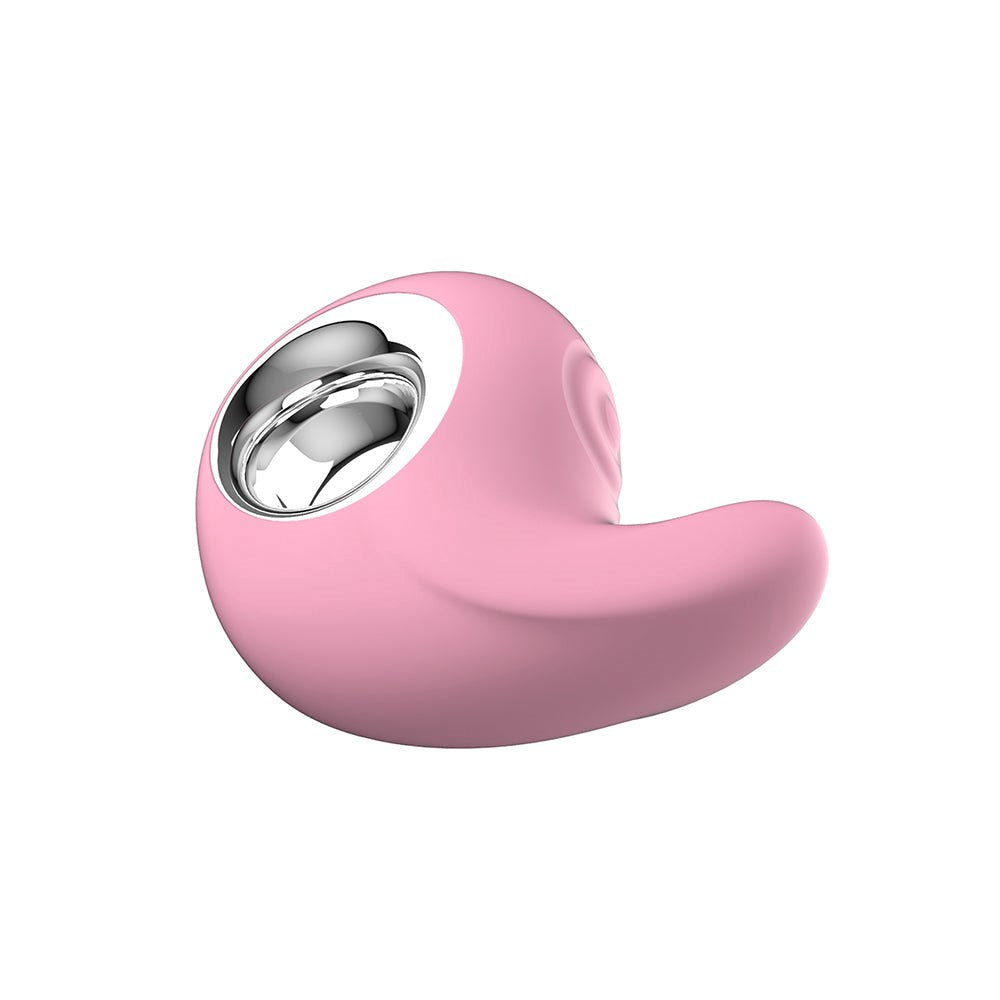 Kissen Comma Vibration & Tapping Pattern Clitoral Massager Pink - - Clit Ticklers and Pulsators