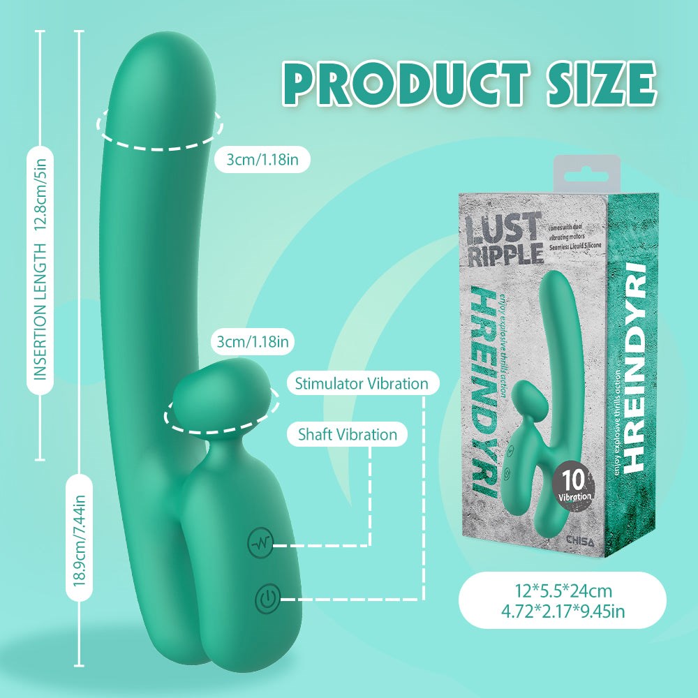 Lust Ripple Hriendyri Personal Adult Massager Teal - - Personal Massagers